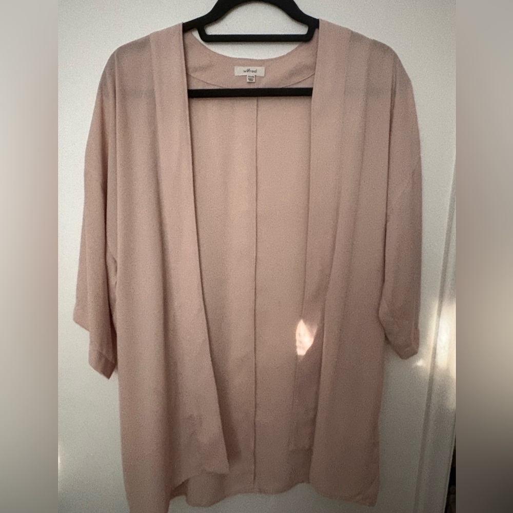 Wilfred Soft Beige Open Front Cardigan
